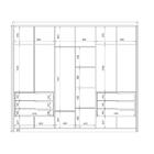 Guarda-roupa Casal Com 6 Espelhos Atrice 6 Pt 6 Gv Amêndola