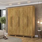Guarda-roupa Casal Com 6 Portas 2 Gavetas Buriti Nature