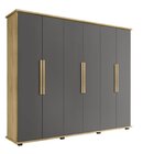 Guarda-roupa Casal Com 6 Portas Com Espelho E 4 Gavetas Inter