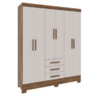 Guarda Roupa Casal Com 6 Portas E 3 Gavetas Planalto-rodial -
