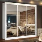 Guarda Roupa Casal com  Espelho 3 Portas Madesa Lyon