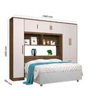 Guarda Roupa Casal Com Cabeceira 6 Portas 3 Gavetas Top Cancu