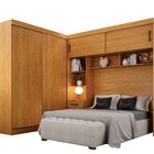 Guarda-roupa Casal Com Cabeceira Queen 4 Portas De Correr 3 G