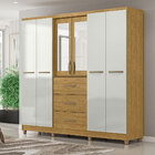 Guarda-roupa Casal Com Espelho 06 Portas E 03 Gavetas Londrin