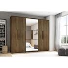 Guarda-roupa Casal Com Espelho 06 Portas Freijó