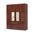 Guarda Roupa Casal Com Espelho 10 Portas 3 Gavetas Paris Moga