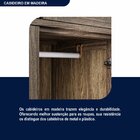 Guarda-roupa Casal Com Espelho 10 Portas Rio Branco  Imbuia N