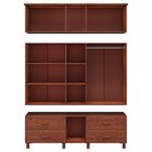 Guarda Roupa Casal Com Espelho 11 Portas 4 Gavetas Bronze Fin