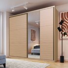 Guarda Roupa Casal Com Espelho 260x229cm 2 Portas 6 Gavetas M
