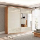 Guarda Roupa Casal Com Espelho 267cm 2 Portas 100% Mdf Tw603e