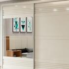 Guarda Roupa Casal Com Espelho 267cm 2 Portas 100% Mdf Tw603e