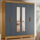 Guarda Roupa Casal Com Espelho 2 Gav 0370 Moval