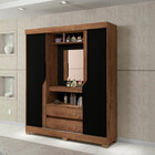 Guarda Roupa Casal Com Espelho 2 Portas 2 Gavetas Belém Atual