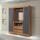 Guarda Roupa Casal Com Espelho 2 Portas 2 Gavetas Belém Atual