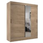 Guarda Roupa Casal Com Espelho 2 Portas 2 Gavetas Pantanal Ca