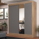 Guarda Roupa Casal Com Espelho 2 Portas 2 Gavetas Pantanal Ca