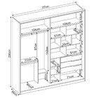 Guarda Roupa Casal Com Espelho 2 Portas 3 Gavetas Belga Demób