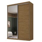 Guarda Roupa Casal Com Espelho 2 Portas 3 Gavetas Sevilha Nog