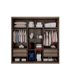 Guarda Roupa Casal Com Espelho 2 Portas 4 Gavetas Atenas Novo