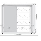 Guarda Roupa Casal Com Espelho 2 Portas 4 Gavetas Creta