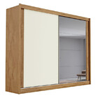 Guarda Roupa Casal Com Espelho 2 Portas 4 Gavetas - Creta-amê