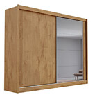 Guarda Roupa Casal Com Espelho 2 Portas 4 Gavetas - Creta-amê