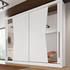 Guarda Roupa Casal Com Espelho 2 Portas 4 Gavetas - Geom-bran