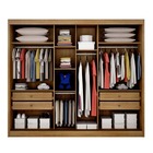 Guarda Roupa Casal Com Espelho 2 Portas 4 Gavetas - Geom-cuma