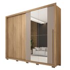 Guarda Roupa Casal Com Espelho 2 Portas 4 Gavetas Suburban Go