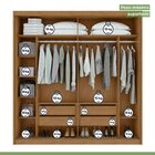 Guarda Roupa Casal Com Espelho 2 Portas 4 Gavetas Velaris Móv