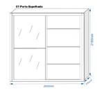 Guarda Roupa Casal Com Espelho 2 Portas 4 Gavetas - Verona-am