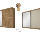 Guarda Roupa Casal Com Espelho 2 Portas 4 Gavetas - Verona-am