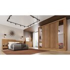 Guarda Roupa Casal Com Espelho 2 Portas 6 Gavetas Egeu     Cu