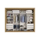 Guarda Roupa Casal Com Espelho 2 Portas 6 Gavetas Imperador P