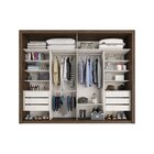 Guarda Roupa Casal Com Espelho 2 Portas 6 Gavetas Imperador P