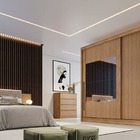 Guarda Roupa Casal Com Espelho 2 Portas 6 Gavetas - Mônaco-cu