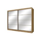 Guarda-roupa Casal Com Espelho 2 Portas 6 Gavetas Sevilha 7774