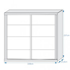 Guarda-roupa Casal Com Espelho 2 Portas 6 Gavetas Sevilha 777