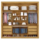 Guarda Roupa Casal Com Espelho 2 Portas 6 Gavetas Sevilha 777
