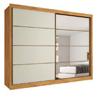 Guarda Roupa Casal Com Espelho 2 Portas 6 Gavetas - Sevilha-p