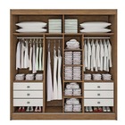 Guarda Roupa Casal Com Espelho 2 Portas 6 Gavetas - Titanium