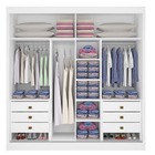 Guarda Roupa Casal Com Espelho 2 Portas 6 Gavetas - Titanium