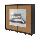 Guarda Roupa Casal Com Espelho 2 Portas 6 Gavetas Toronto Fle