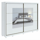 Guarda Roupa Casal Com Espelho 2 Portas 6 Gavetas Toronto Lop