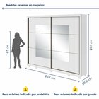 Guarda Roupa Casal Com Espelho 2 Portas 6 Gavetas Toronto Plu
