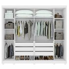 Guarda Roupa Casal Com Espelho 2 Portas 6 Gavetas Toronto Plu