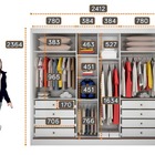 Guarda Roupa Casal Com Espelho 2 Portas 8 Gavetas - Catânia-b