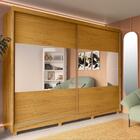 Guarda Roupa Casal Com Espelho 2 Portas Apolo Naturale Off-wh