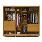 Guarda Roupa Casal Com Espelho 2 Portas Apolo Naturale Off-wh