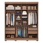 Guarda Roupa Casal Com Espelho 2 Portas De Correr 4 Gavetas M